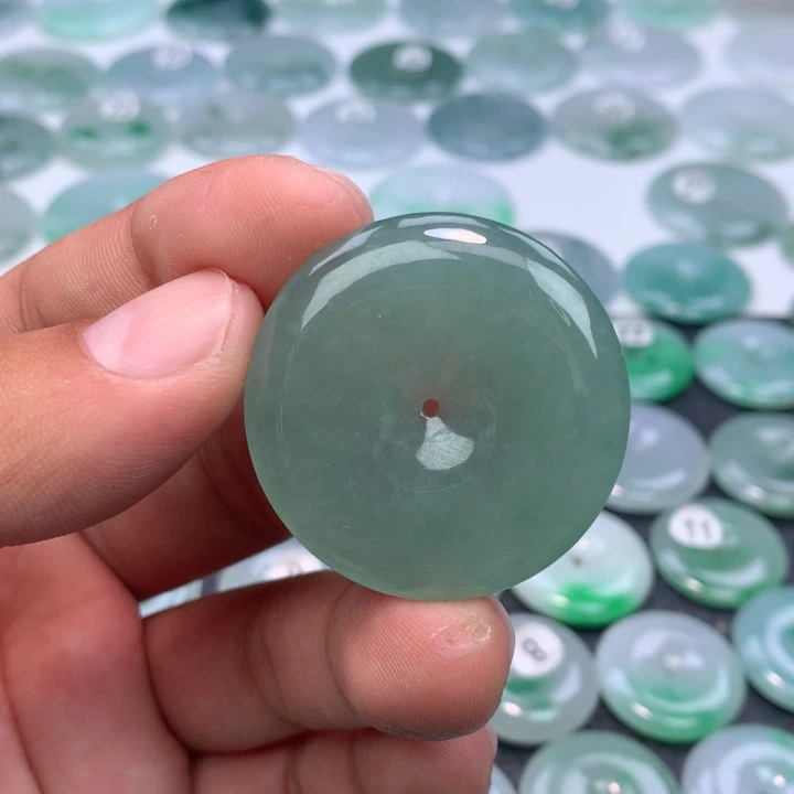 翡翠未镶嵌颈饰缅甸天然A货翡翠37.2-5.8