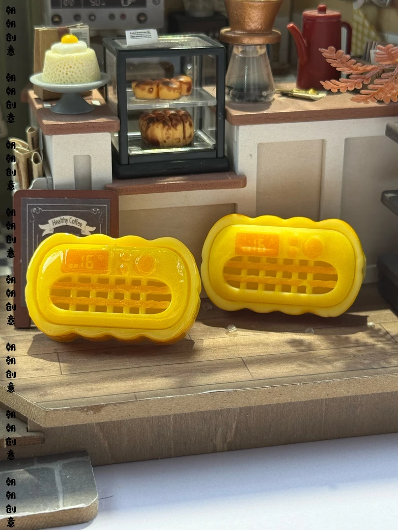 【朝朝定制】麦香童话-挂壁空调 树脂仿真食玩摆件DIY配件手工创意