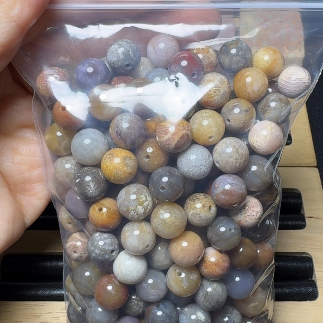 硅化玉福利珠，10咪400克未镶嵌梦*