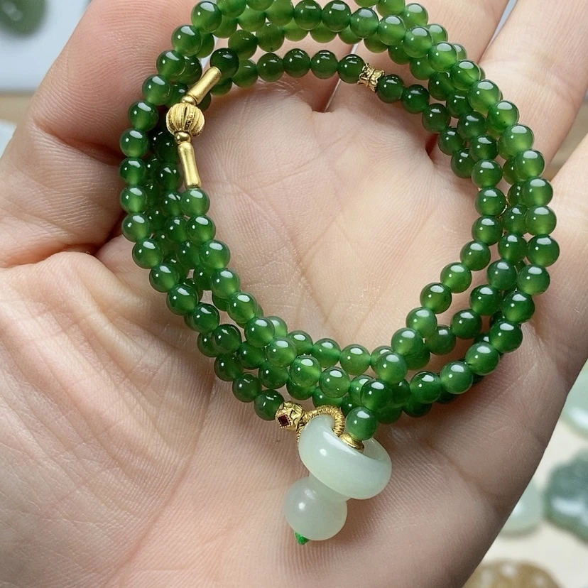 【闪购商品】颈饰银S925镶嵌和田玉