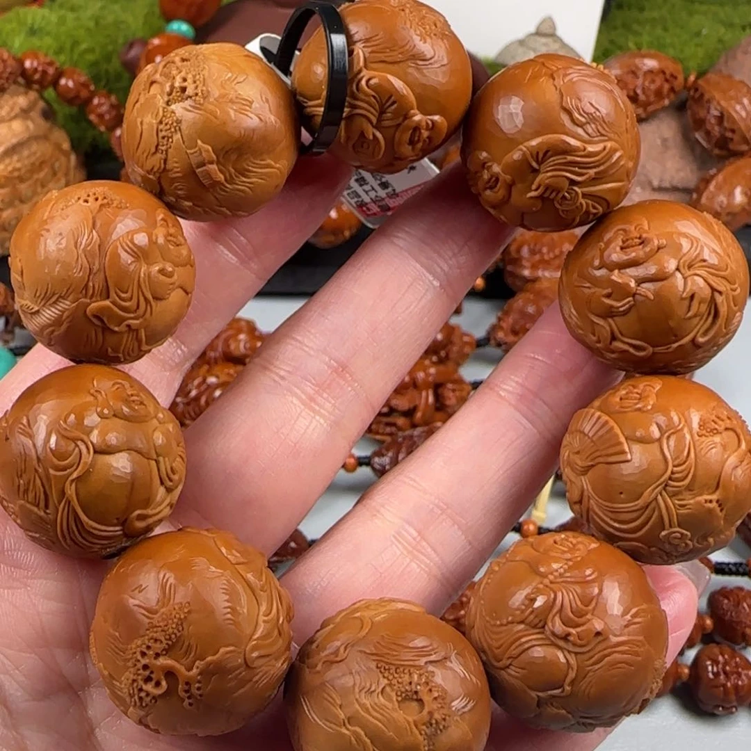 橄榄核手串/手链风景大好河山弥勒手串