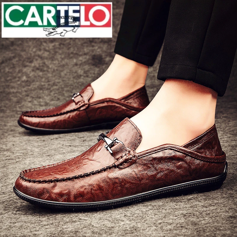 高端豆豆鞋男鞋网红爆款懒人一脚蹬正装皮鞋子男士潮流休闲低帮鞋