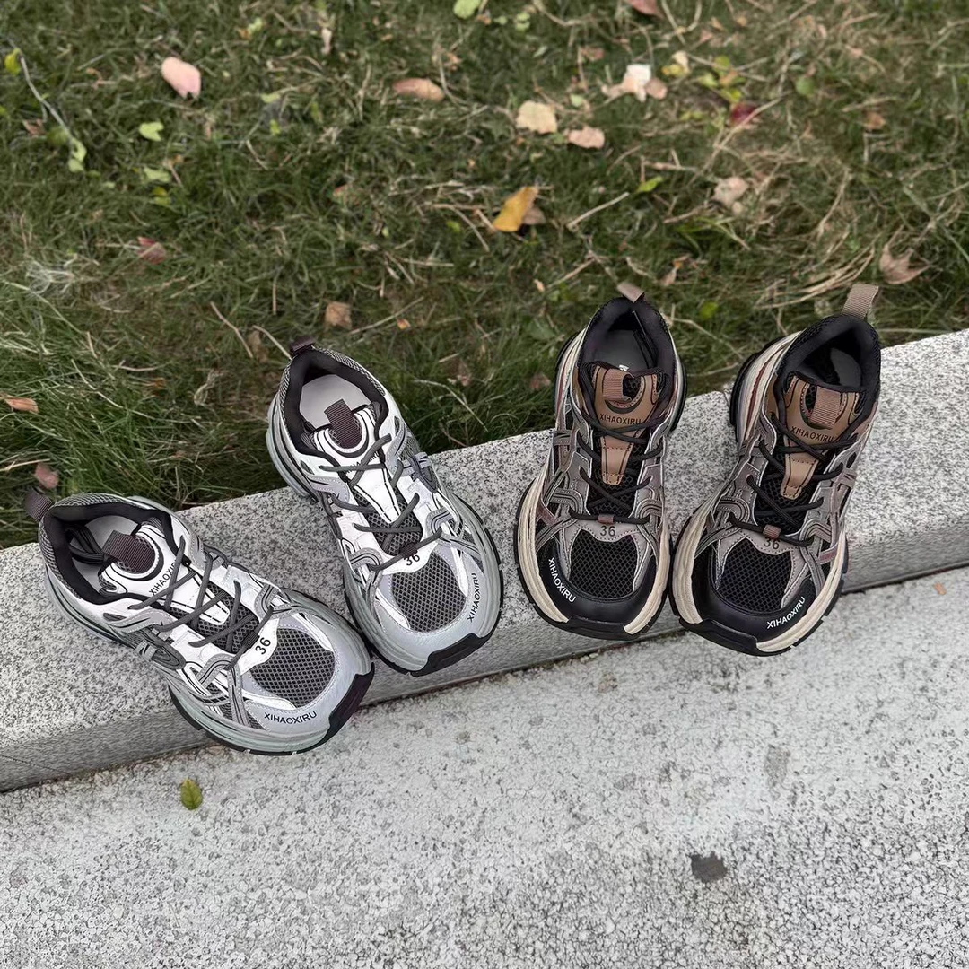 潮款厚底老爹鞋女新款增高鞋网面运动休闲女鞋8189-1