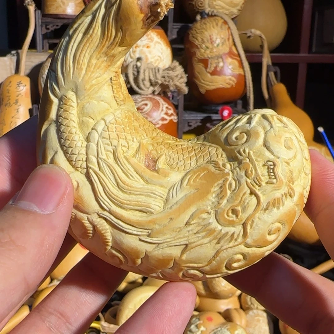 有机玻璃葫芦龙雕刻