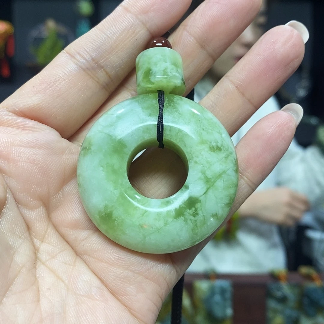 未镶嵌岫玉挂件吊坠项链
