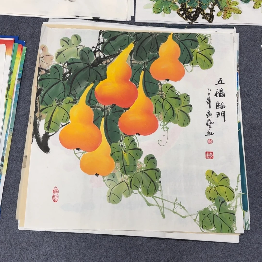 国画68×69精品葫芦手绘