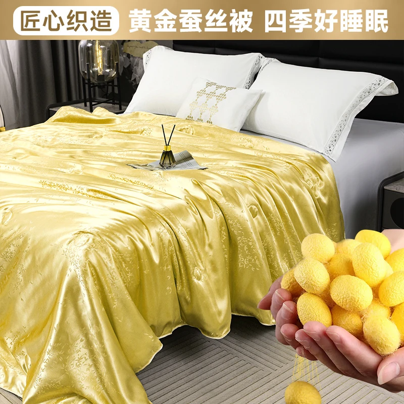 【试睡30天】 皇室御用贡缎提花黄金丝蚕被 200*230cm