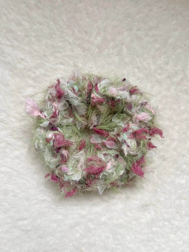 《春野》绿色系混线手工发圈抓夹夹子（全店满19包邮）