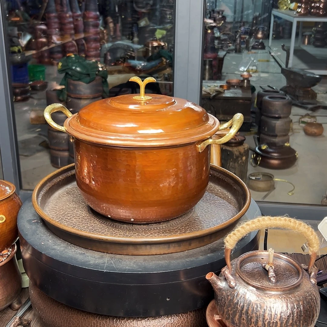 紫铜24cm烤色豆芽顶汤桶燃气