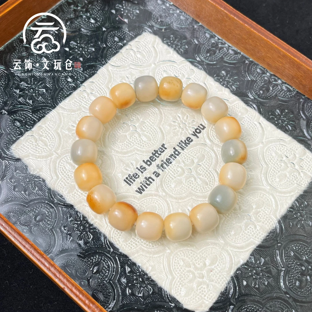 素韵13mm   菩提根桶珠单圈   CP021-829