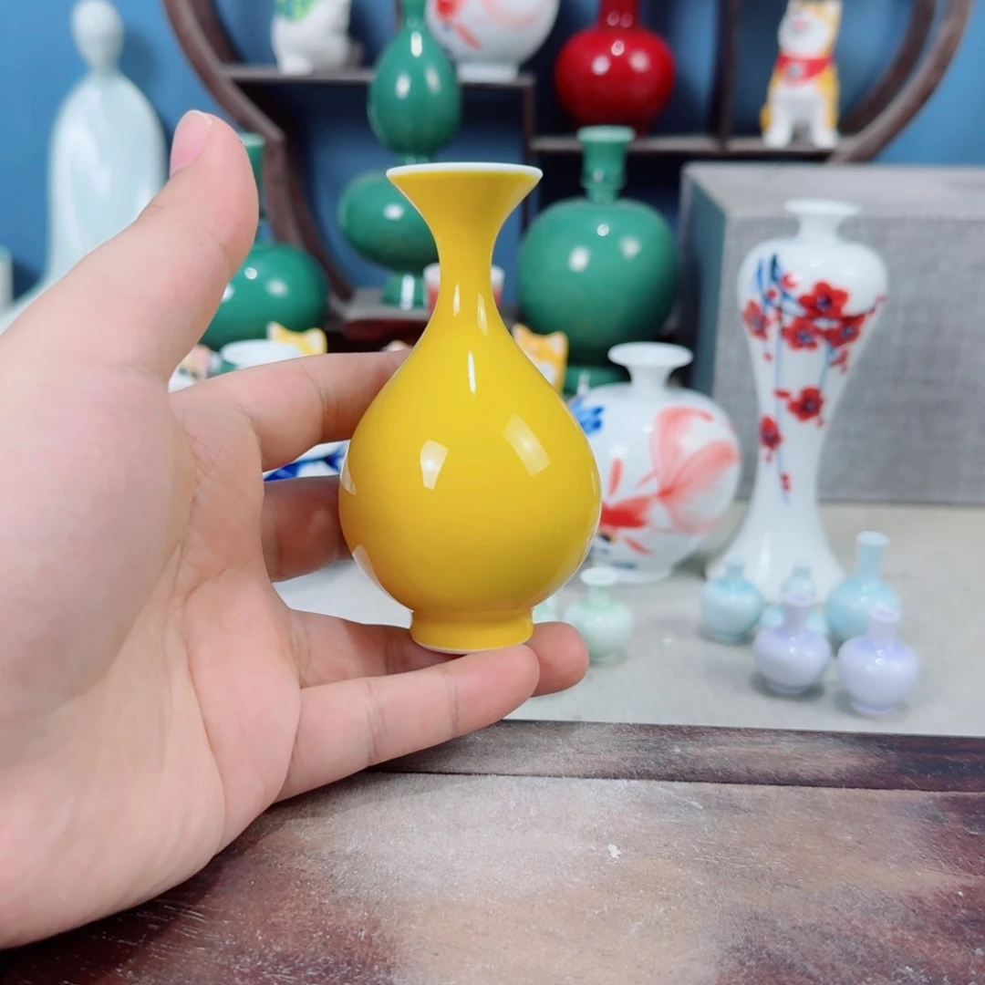 陶瓷手工小花器摆件