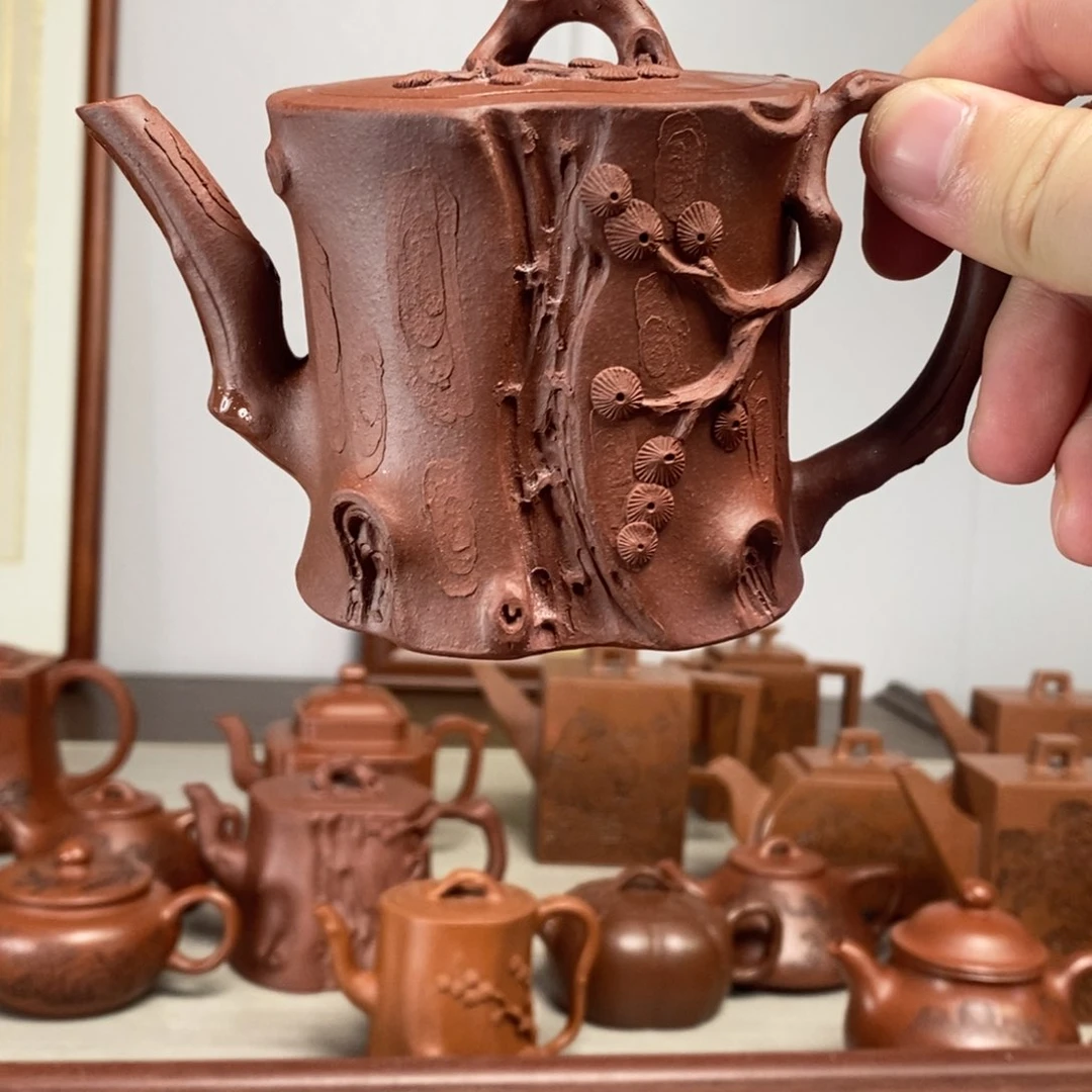 茶壶紫砂原矿泥料传统工艺制作