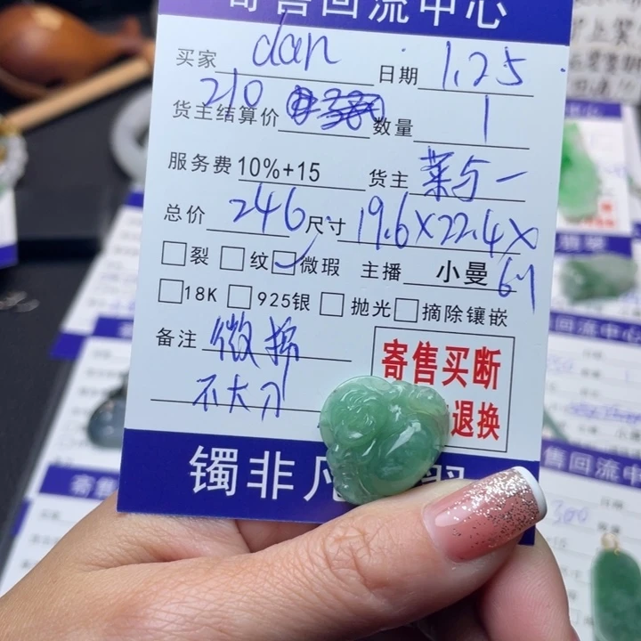 翡翠颈饰未镶嵌d*n1268888