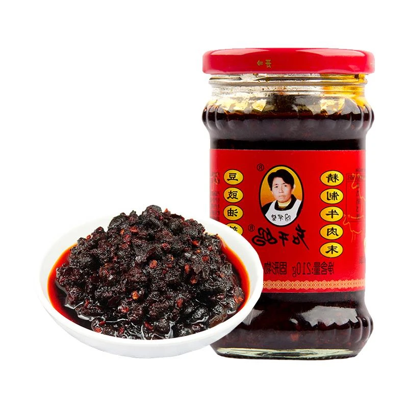 老干妈牛肉末风味豆豉油辣椒0g下饭拌饭酱炒饭香辣酱贵州特产