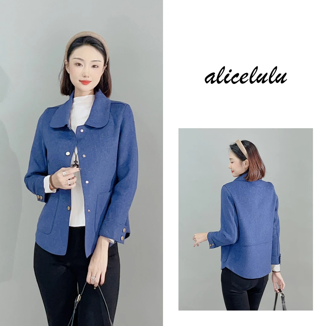 1 ALICE “暖心礼”毛呢大衣 软糯羊毛 优雅干练 S2140671Ur