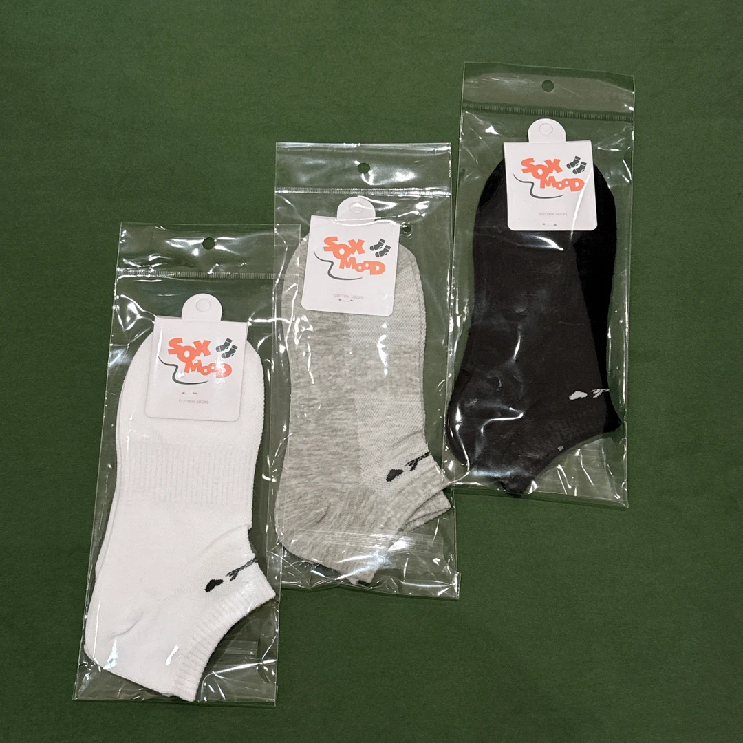 【伟伟专属】•黑白灰  短筒吸汗透气运动薄款舒适短袜春夏季 短袜