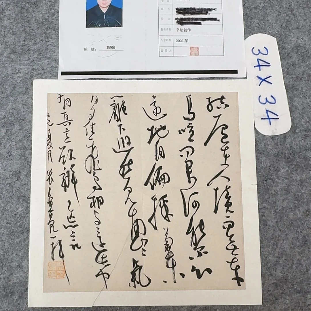 书法中书裴春亮34×34