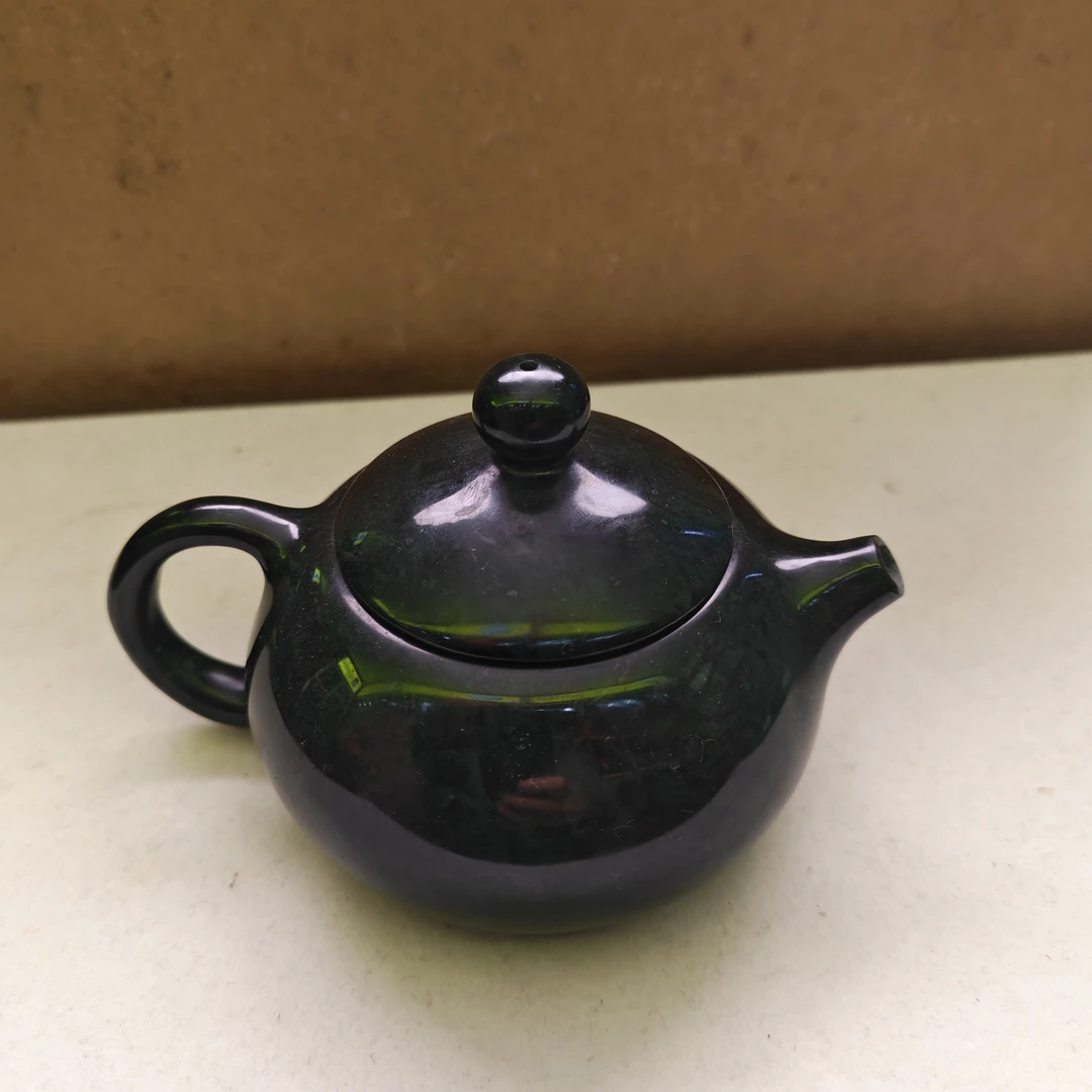西藏 仓珍家 药王石西施壶手工黑色