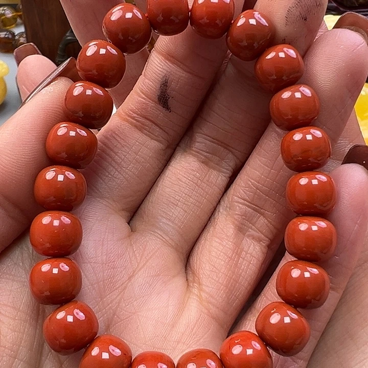 南红玛瑙未镶嵌手链