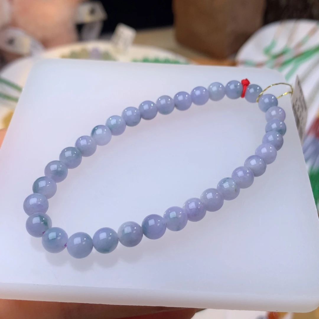 翡翠散珠莫奈花园紫 带飘花 卡5.6