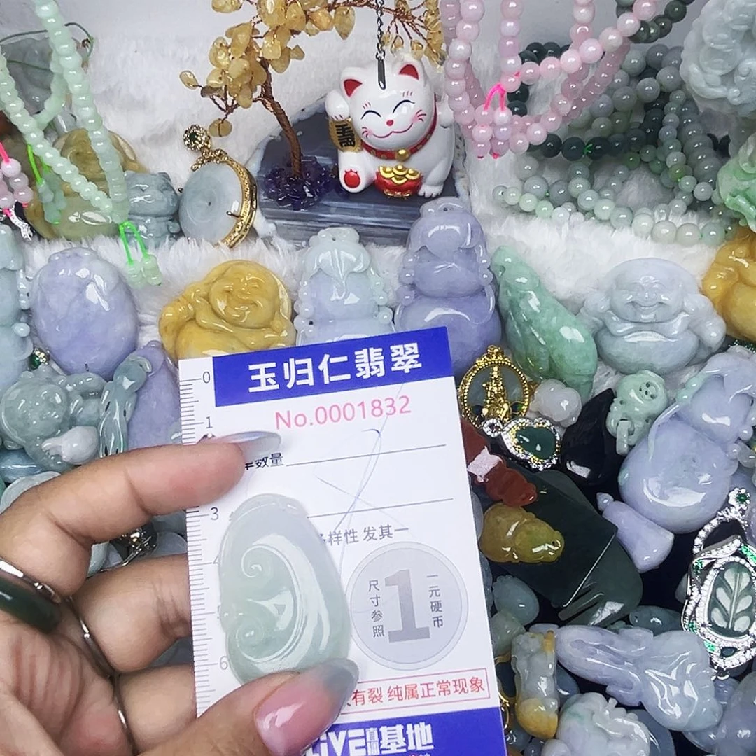 翡翠未镶嵌颈饰11