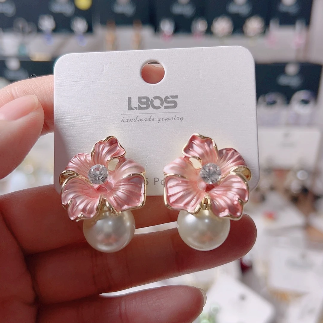 锆石纯铜合金耳环的