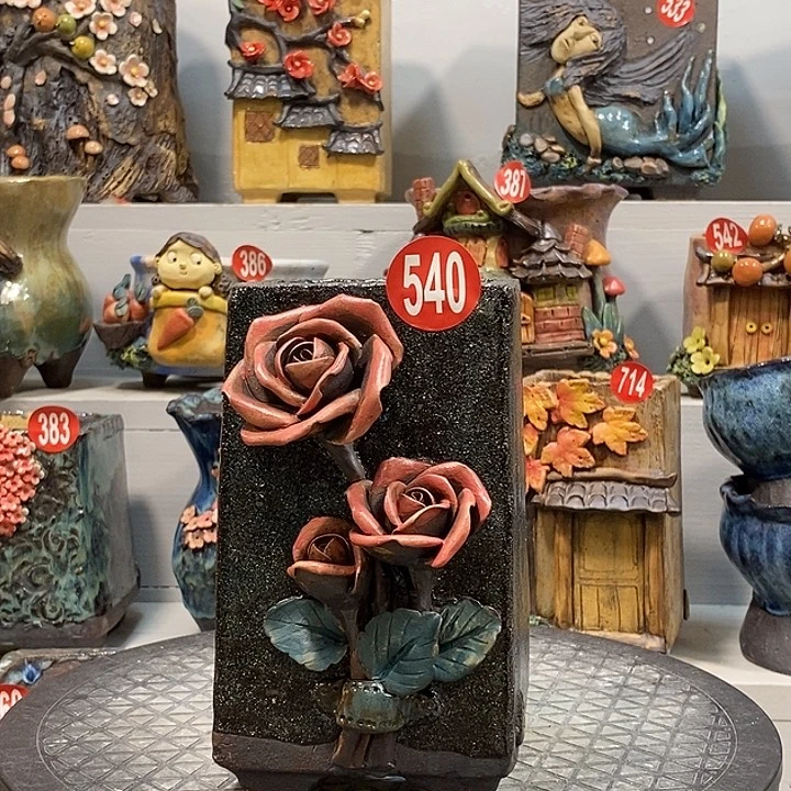 540 号陶然花器手工花盆