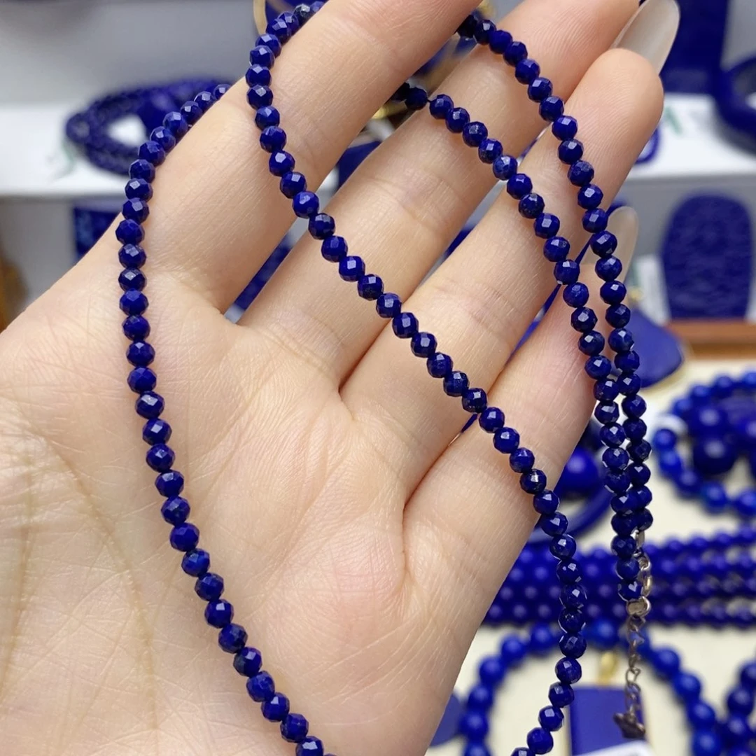 青金石未镶嵌颈饰3.3mm
