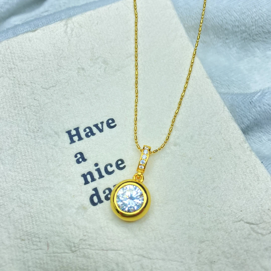 K经典黄色大泡泡米珠项链多样性发货47323