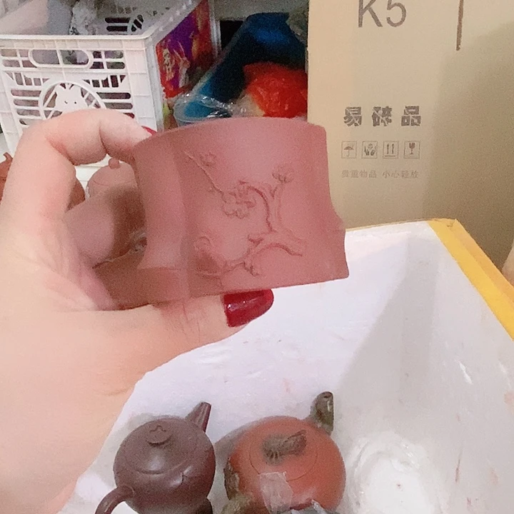 紫砂茶杯宜兴紫砂手工制作紫砂壶