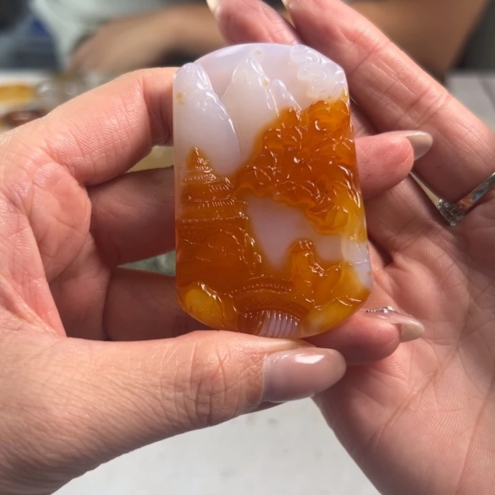 玛瑙/玉髓吊坠(不含链)未镶嵌