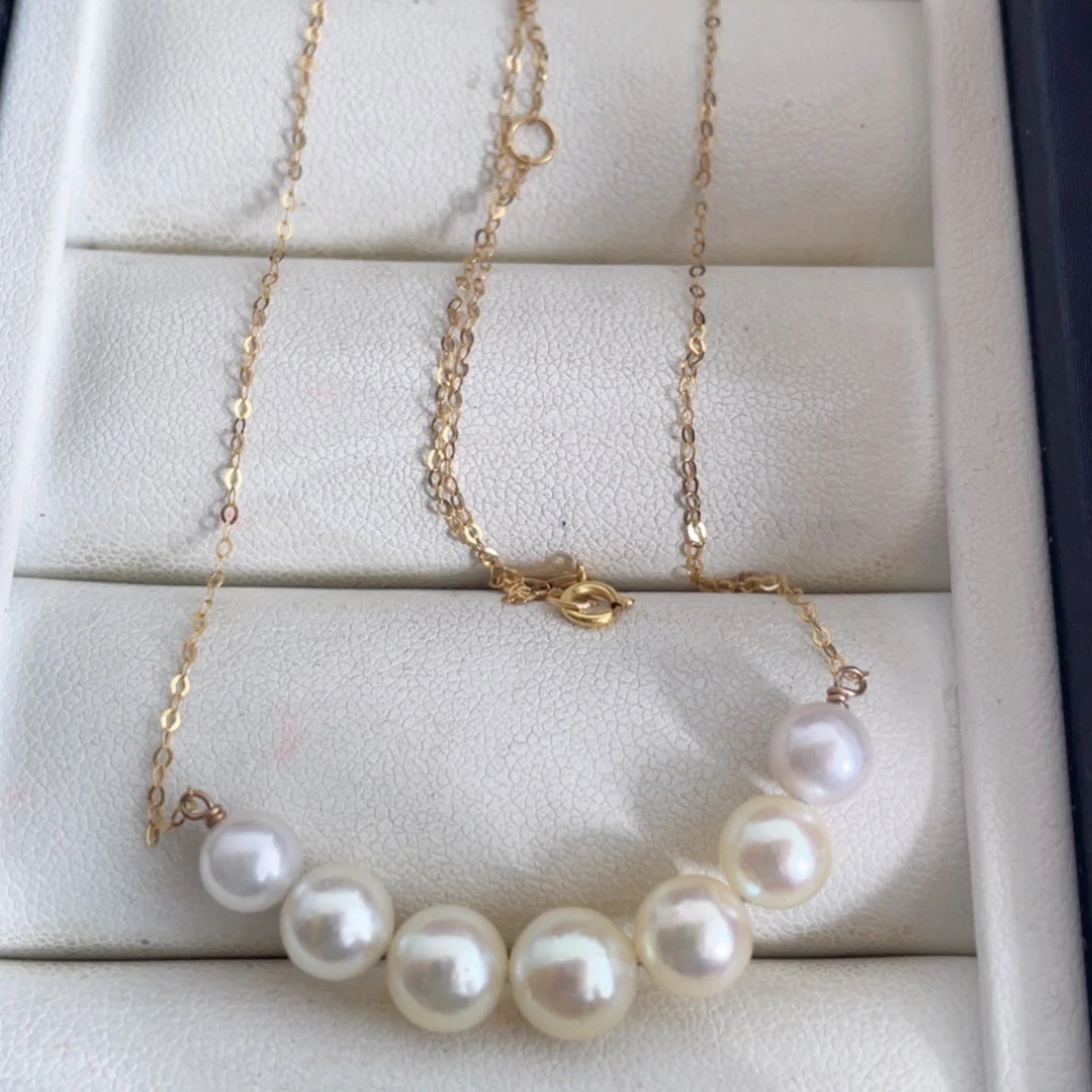 颈饰银S925镶嵌海水珍珠