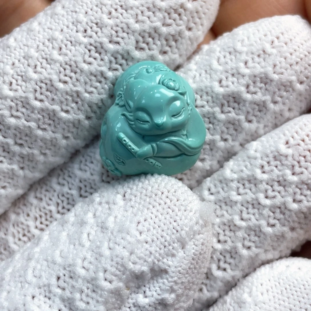 绿松石未镶嵌吊坠(不含链)凤九