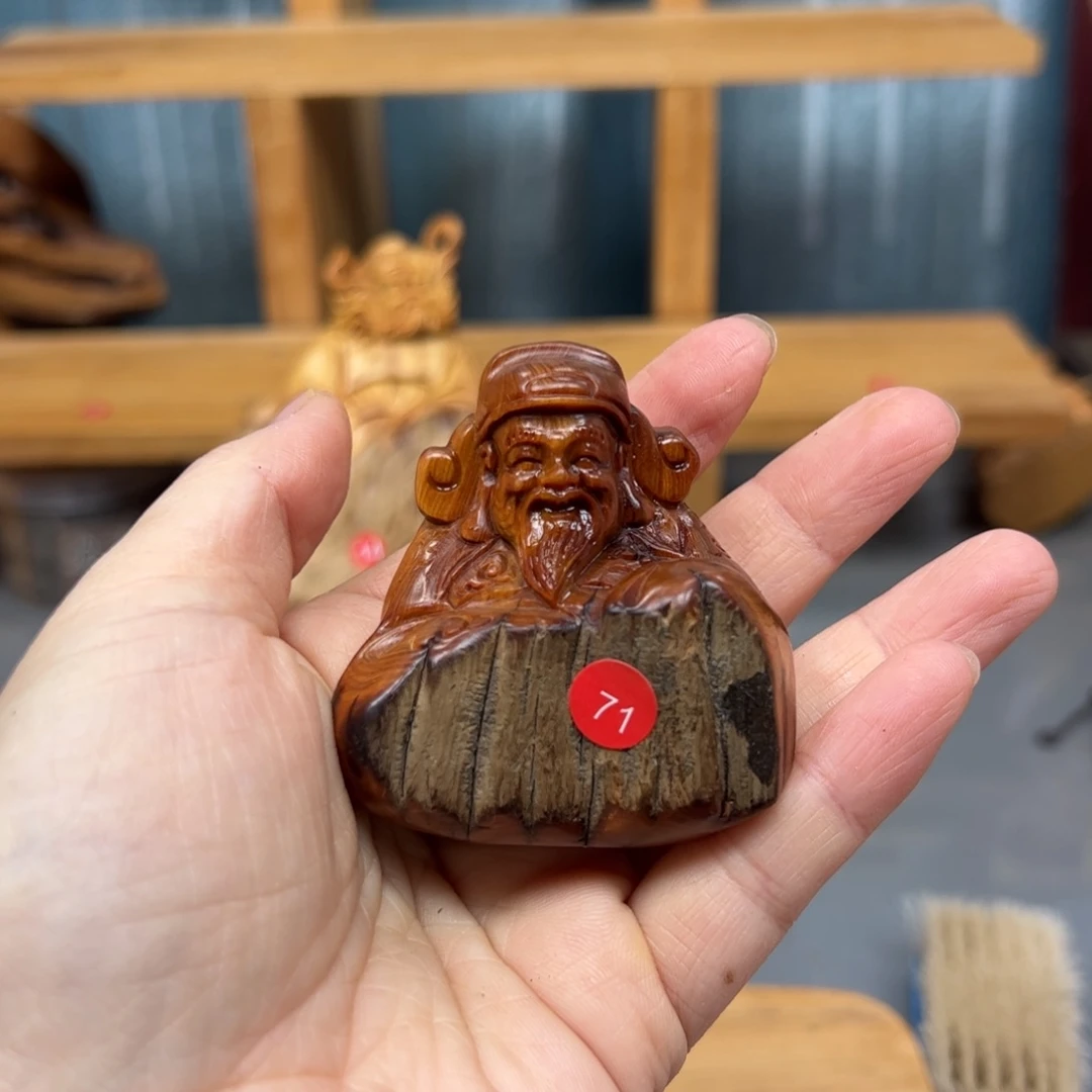 小***者木崖柏木摆件手把件，