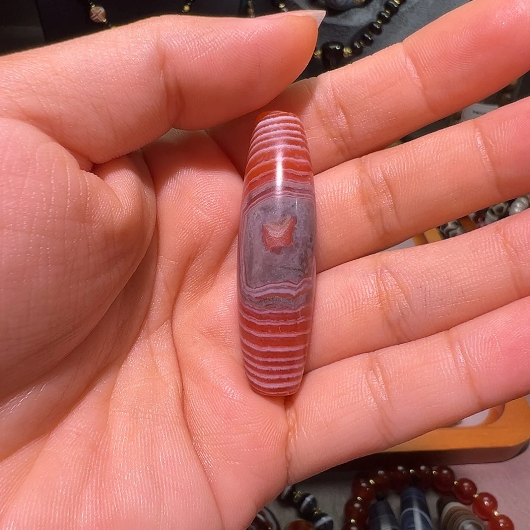 蓝***心玛瑙/玉髓未镶嵌颈饰