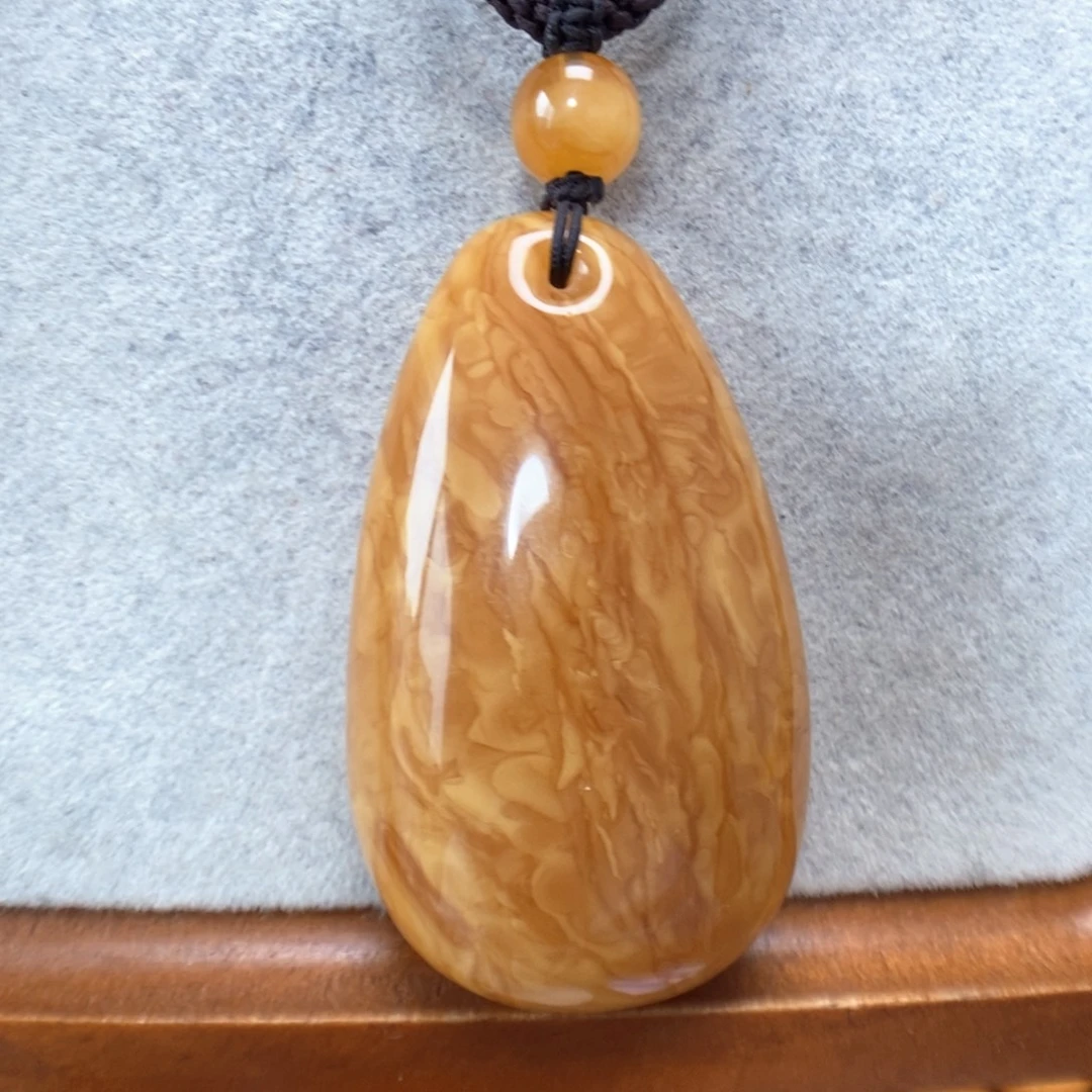 蜜蜡未镶嵌项链吊坠