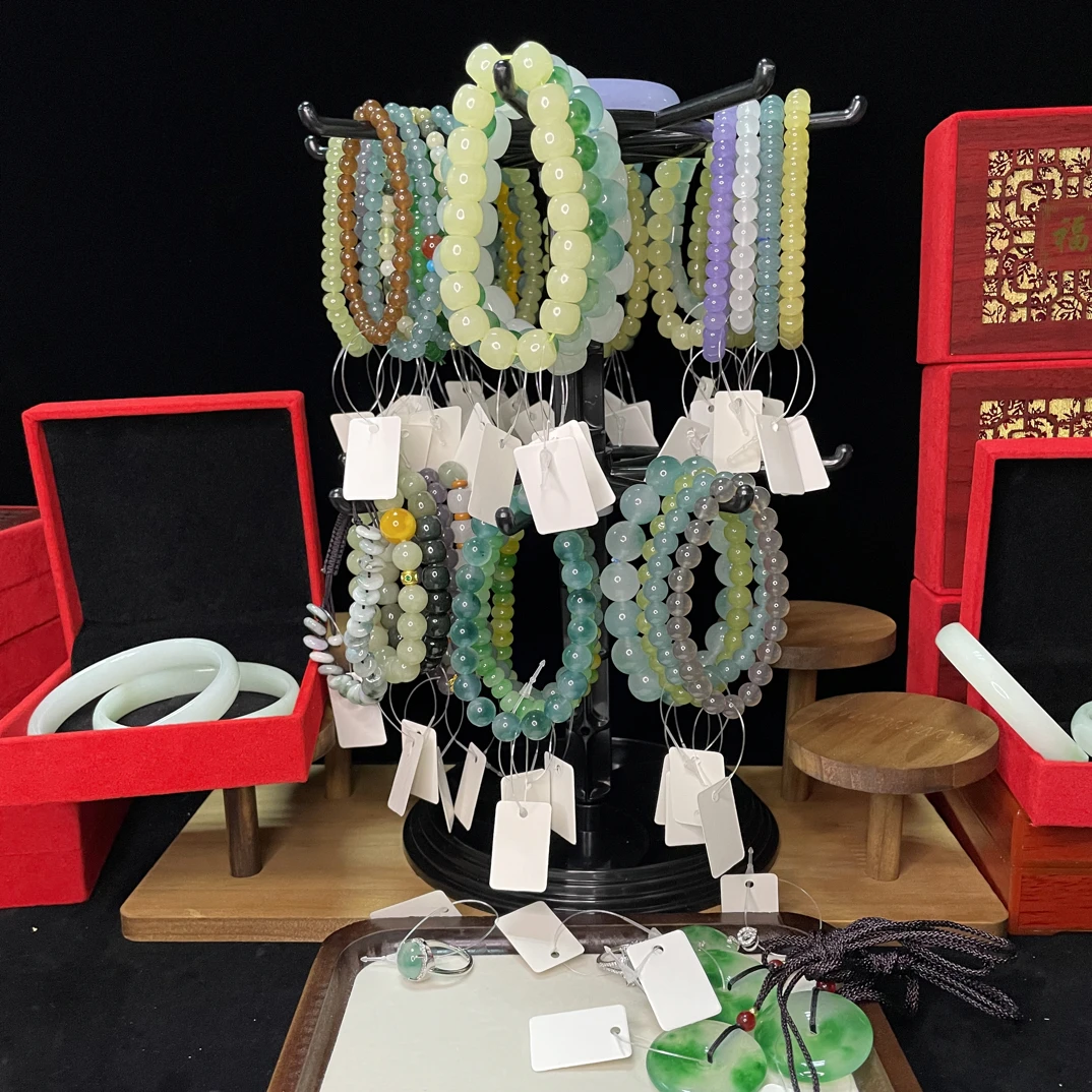 直播间专拍和田玉翡翠手串全国鉴定