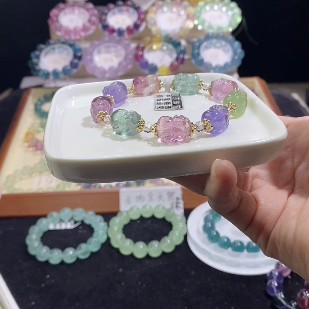 未镶嵌手链萤石貔恘