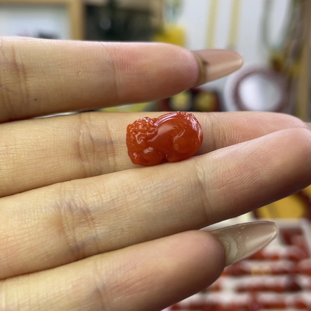 给****叶貔貅配件手工制作牛鼻孔