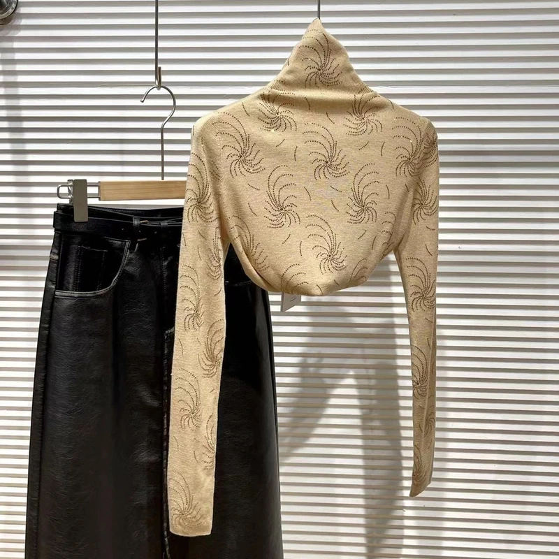 Jane Austin •（凤鸢花）时尚百搭设计师款内搭高领上衣女气质女