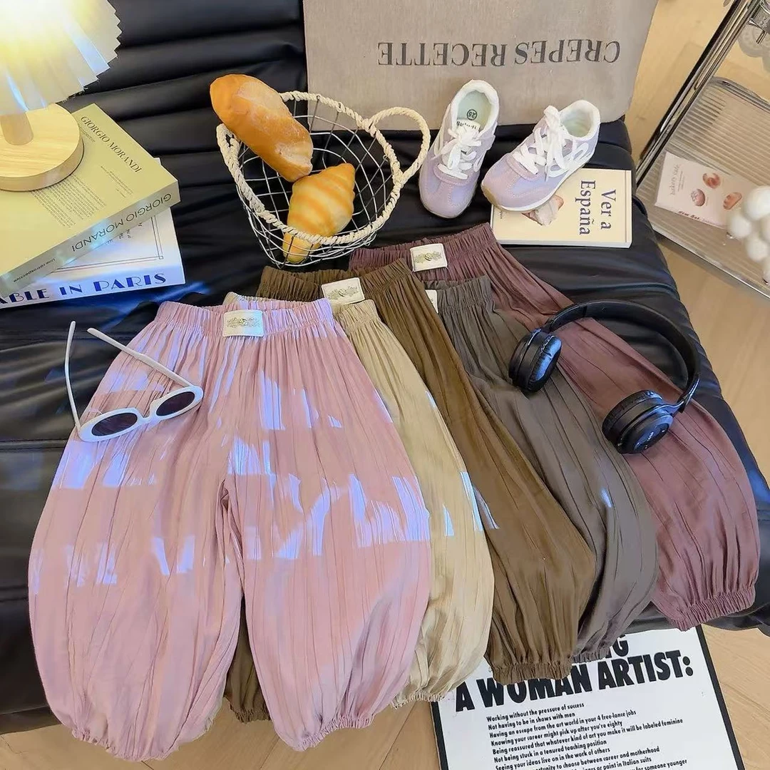 童装女童防蚊裤夏装新款儿童休闲裤中大童宽松男童韩版长裤