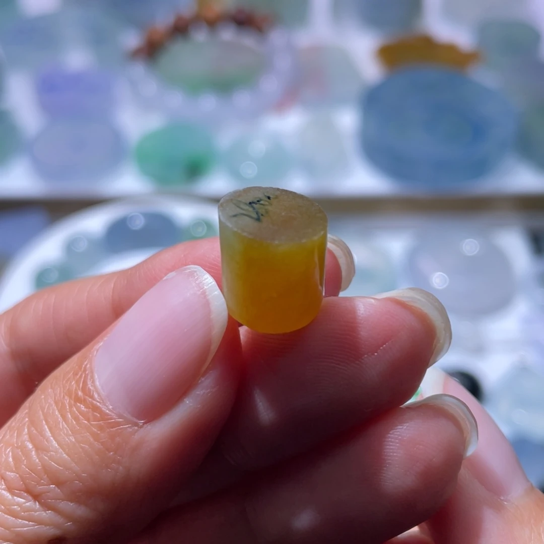 定制翡翠未镶嵌卡10➕珠子