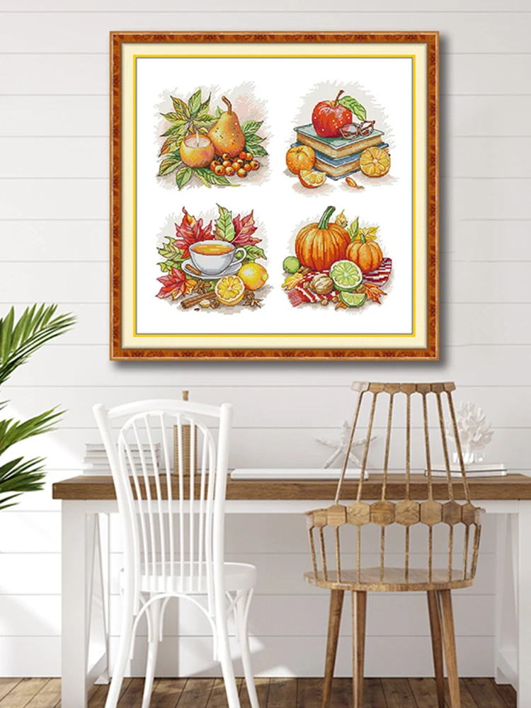 秋天的喜悦新款十字绣2025新款风格客厅挂画