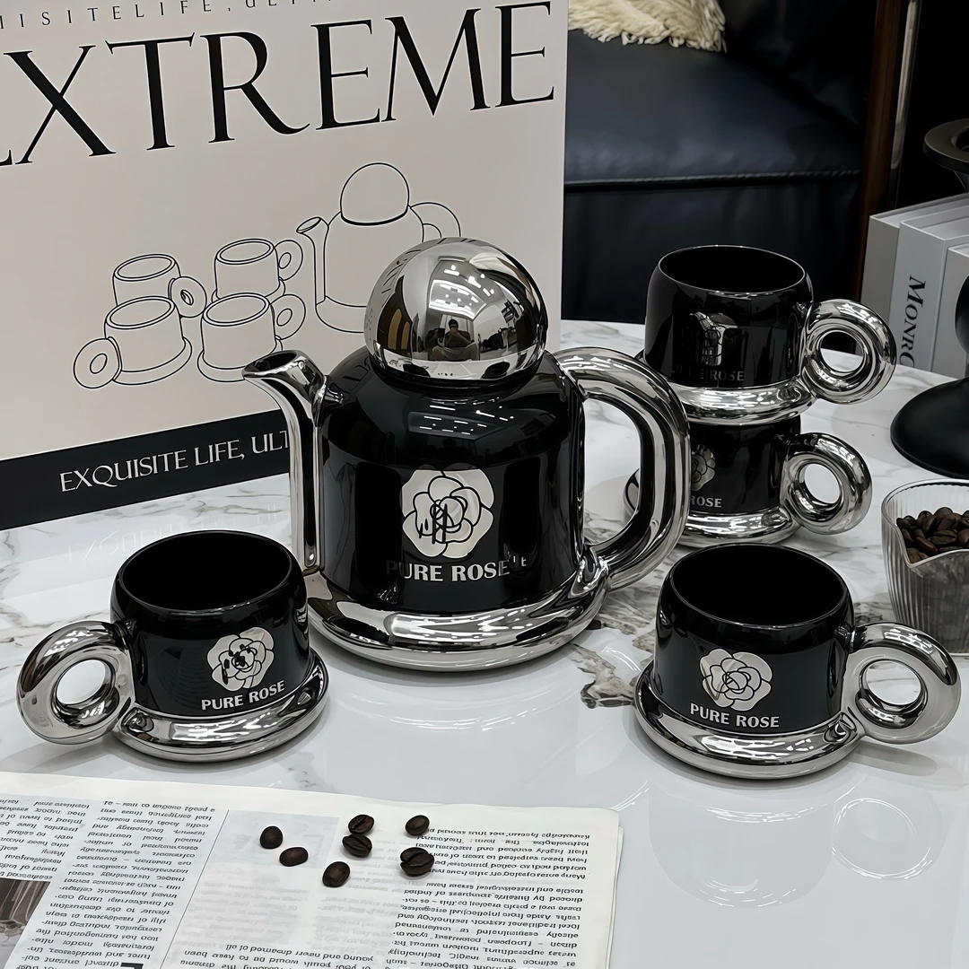 陶瓷水具套装家用乔迁新居待客茶壶茶杯轻奢高级感杯子茶具礼盒装