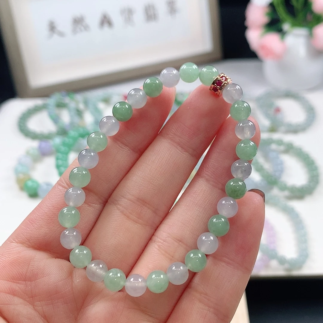 翡翠未镶嵌手链5.9mm