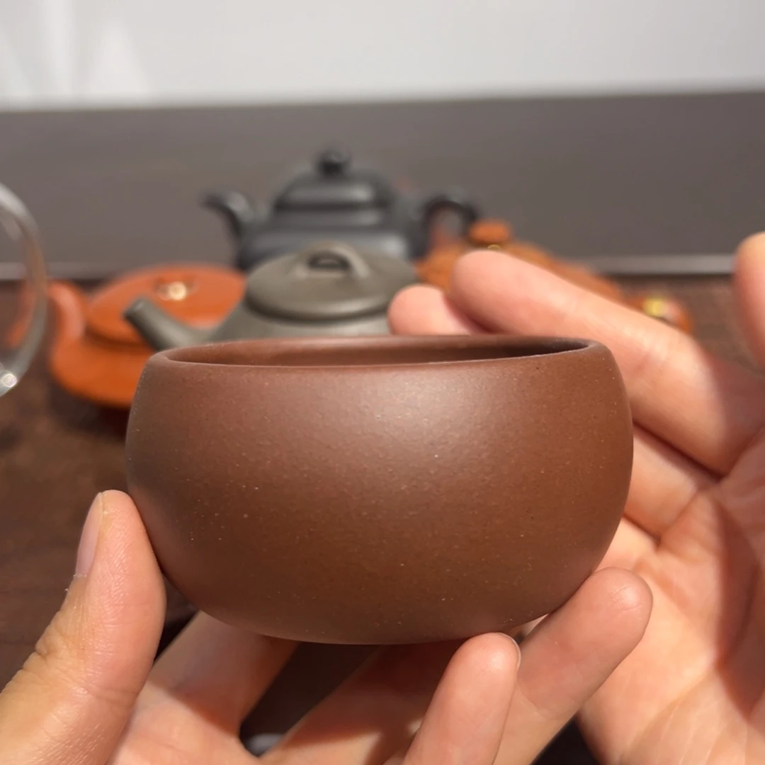 ꉂ***～茶壶紫砂主人杯微瑕…..