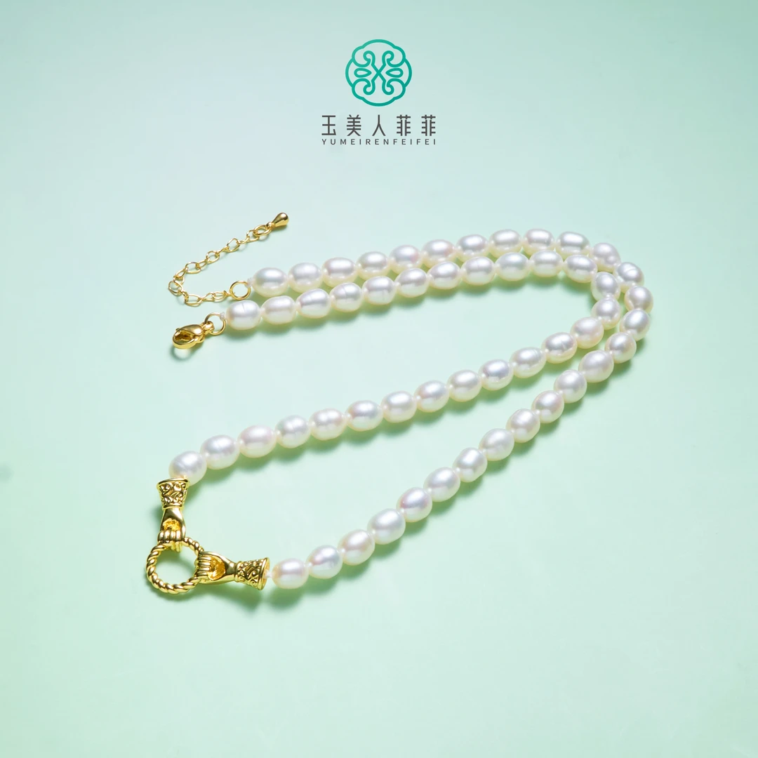 玉美人菲菲#珍珠项链约6mm【店铺链接】