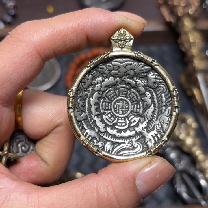 玻璃颈饰藏传喜马拉雅