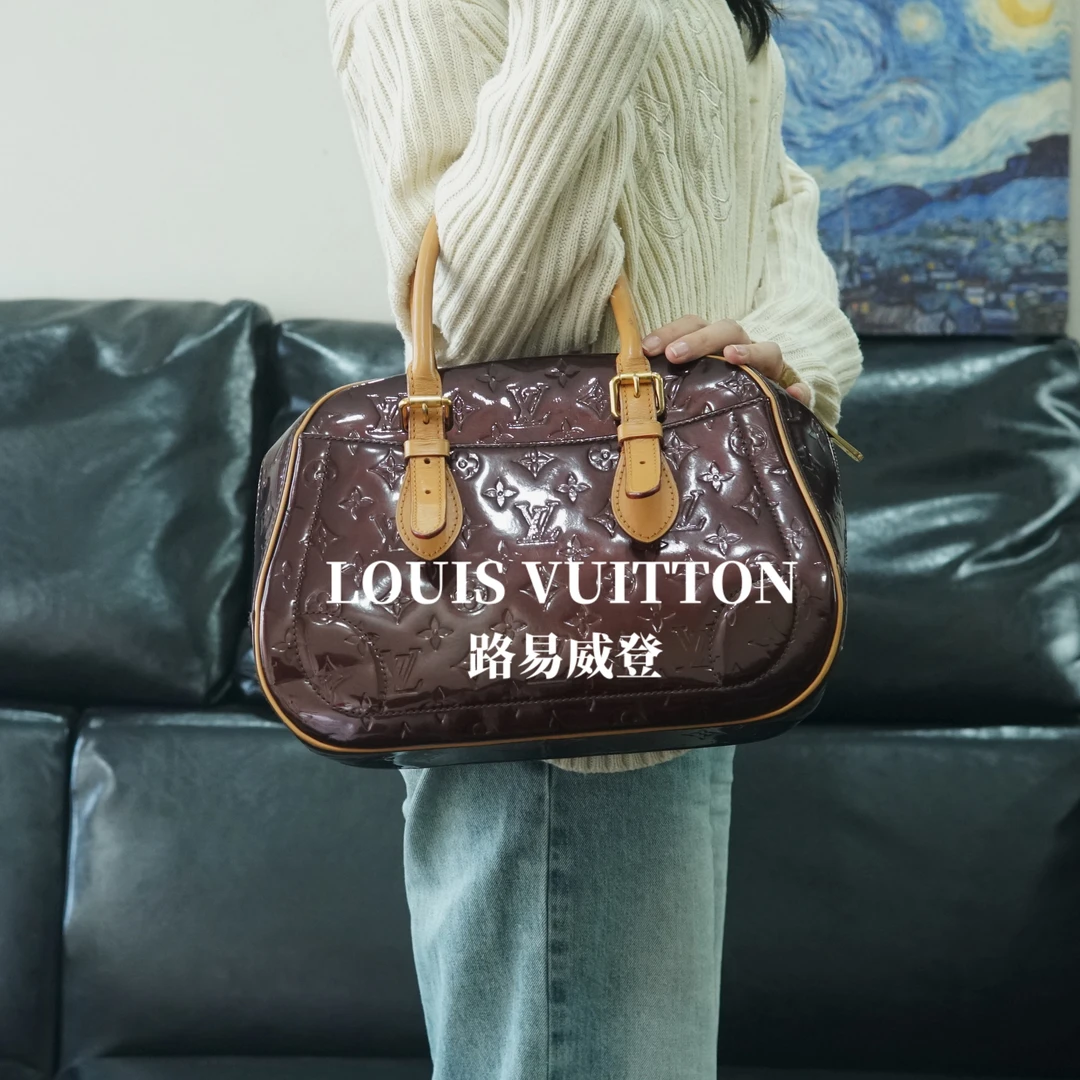 95新 LouisVuitton/路易威登 漆皮单肩包/XH10505034/5034