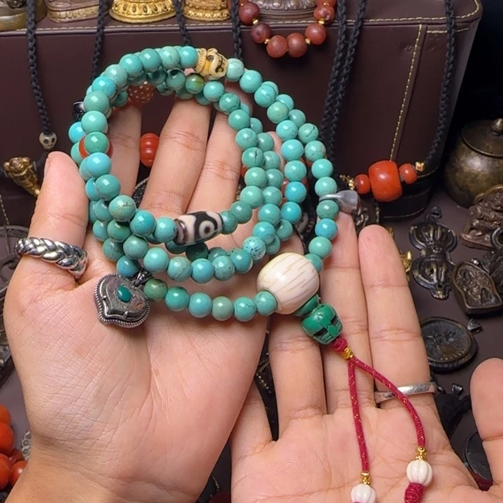 一***黑把件星月菩提一个